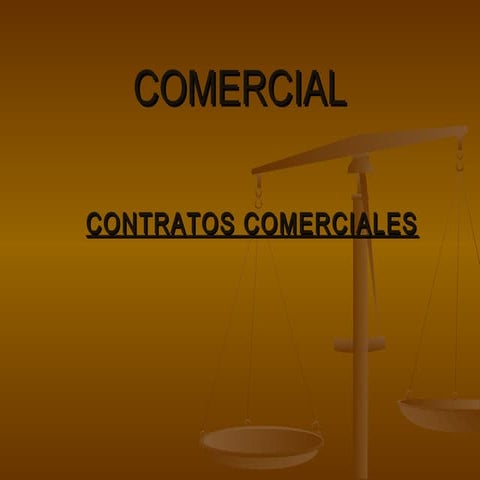 Contratos comerciales