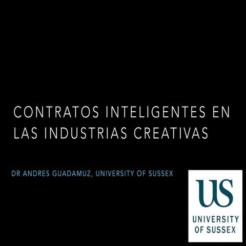 Contratos inteligentes en las industrias creativas
