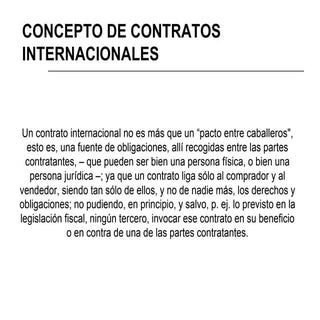 Contratos Internacionales
