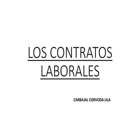 Contratos laborales tema 5