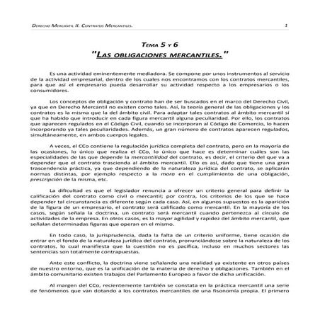 Contratos mercantiles