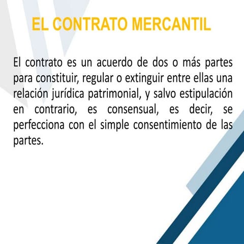 Contratos mercantiles | PPTX