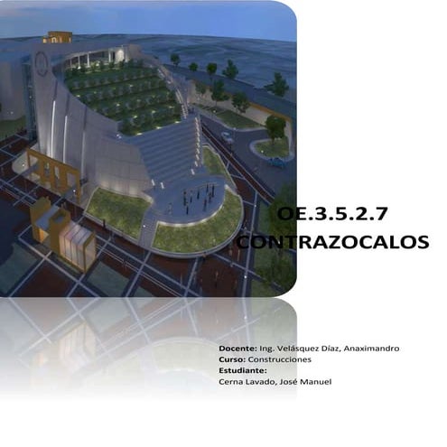 Contrazocalo de madera