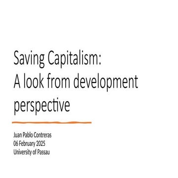 Saving Capitalism: Development Perspectives on Economic Inequality and ...