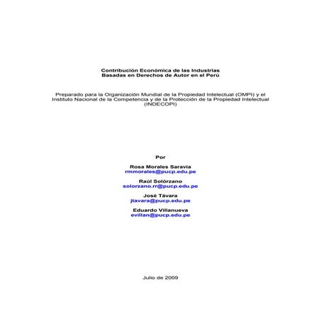 Contribucion economicaindustriasda peru