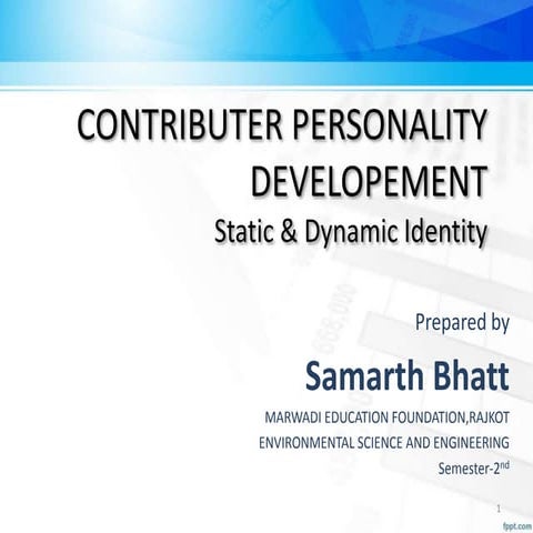 Contributor's Identities-CPD