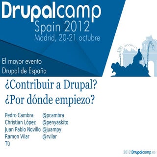 Contribuir en Drupal: Por dónde emp...
