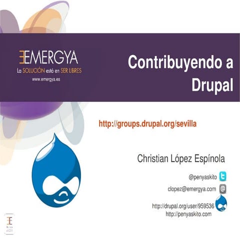 Contributing to drupal