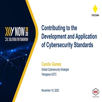 Contributing to the Development and Application of Cybersecurity Standards