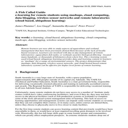 ICL09 - iClould Paper 'A fish called Guido'