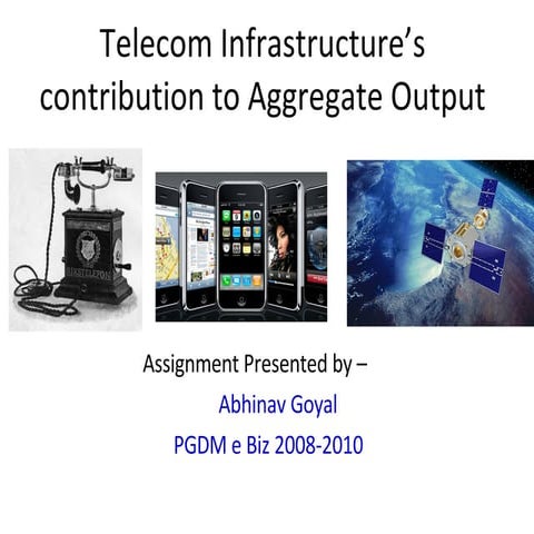 Contribution Of Telecome To Aggregate Output