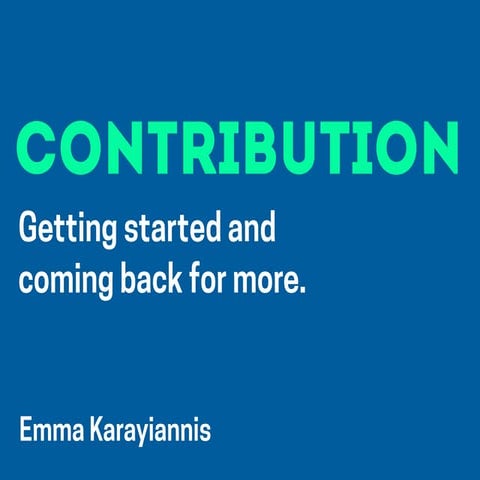 Contribution talk @ DrupalCon Asia 2016