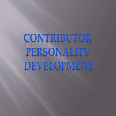 Contributor non contributor