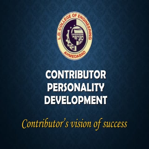 Contributor’s vision of success