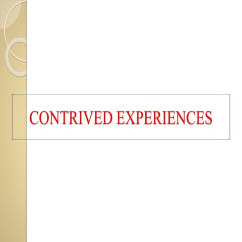 Contrived experiences clarizze edtech