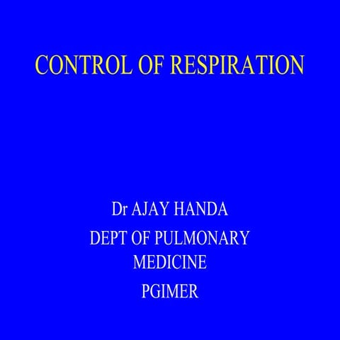 Control of-respiration