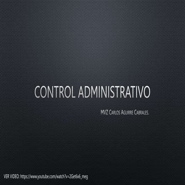 TIPOS DE CONTROL ADMINISTRATIVO | PPTX