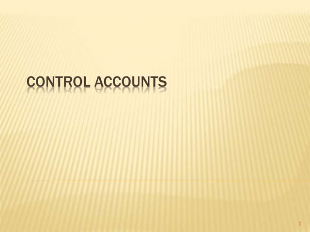 Control account