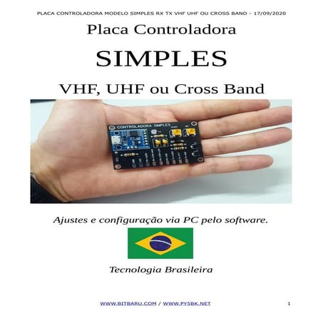 Manual Controladora Repetidora Simples RX TX