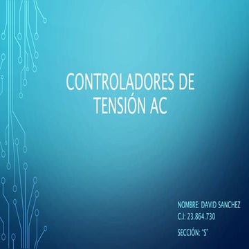 Controladores de tensión AC