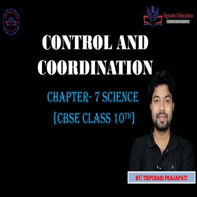 Control and coordination by tripurari prajapati.pptx