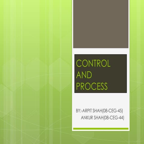 Control and process | PPTX