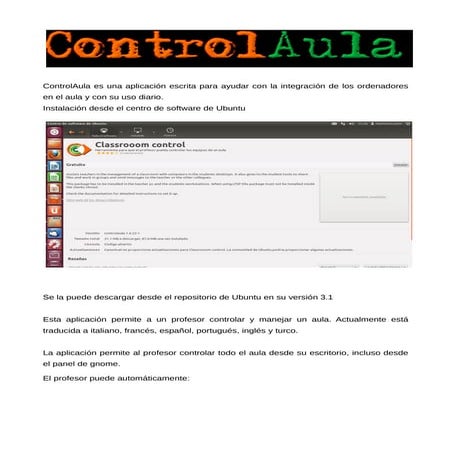 Control aula