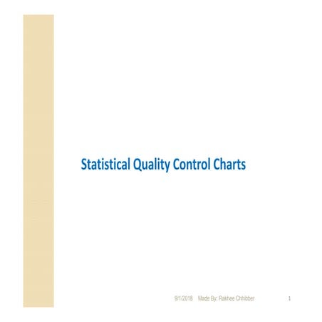 Control charts in statistical quality control | PDF | Science