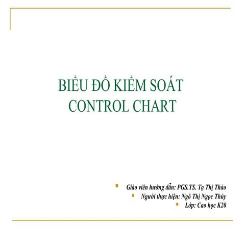 Control chart 1