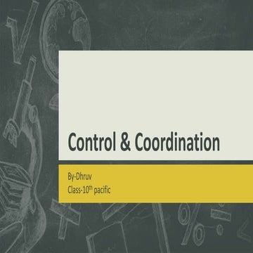 Control & Coordination