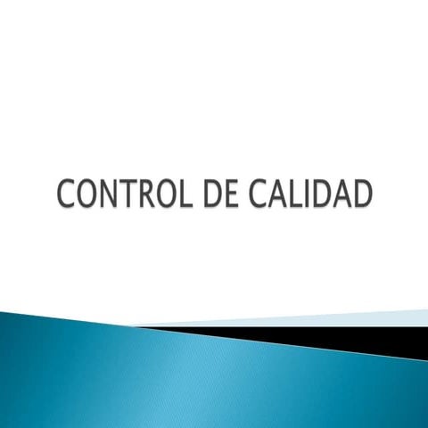 Control de calidad