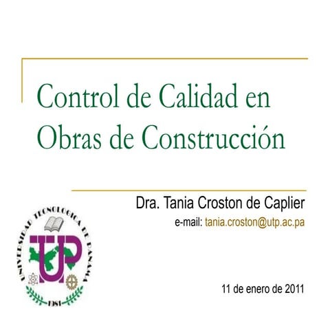 Control De Calidad 2011