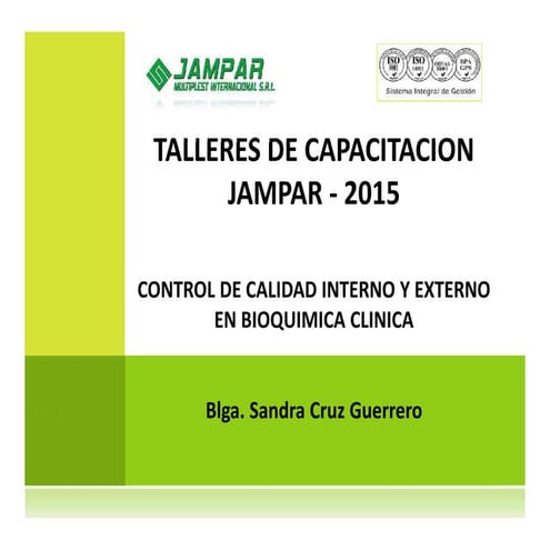 Control de calidad en bioquimica