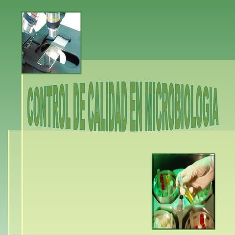 Control de calidad en microbiología 