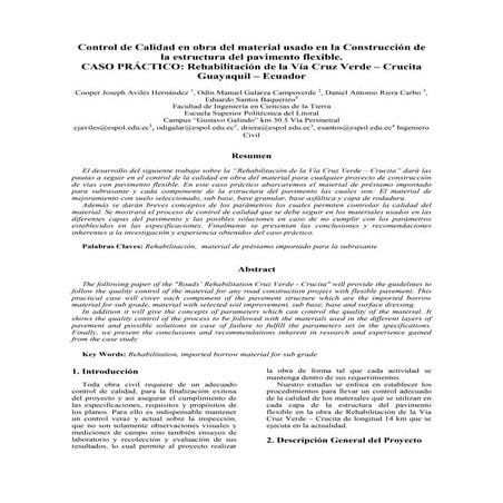 Control de calidad en obra de material usado | PDF