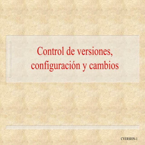 Control De Cambios (Scm)
