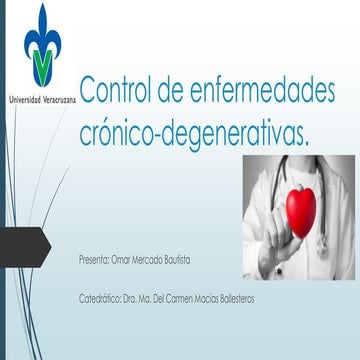 Control de enfermedades crónico degenerativas