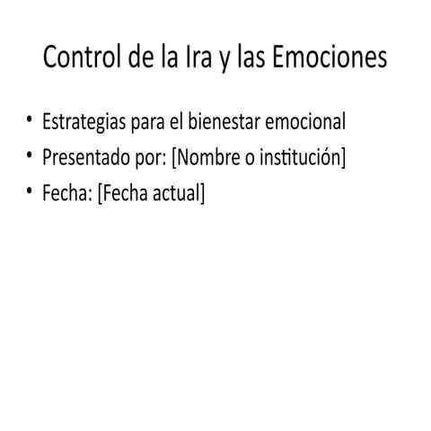 Control de la Ira y las Emociones: Estrategias para el Bienestar ...