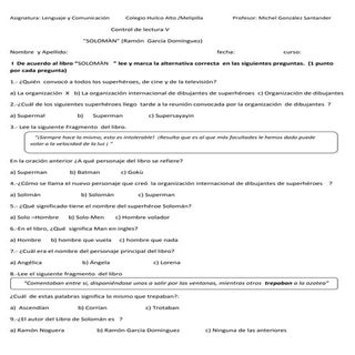 Control de lectura v soloman