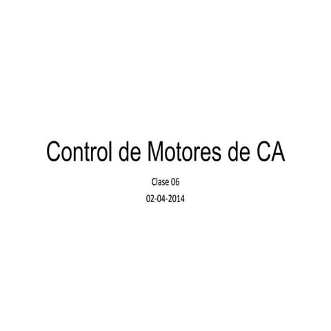 Control de motores de corriente alterna EI