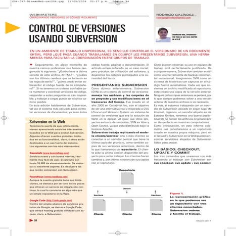 Control de versiones utilizando subversion