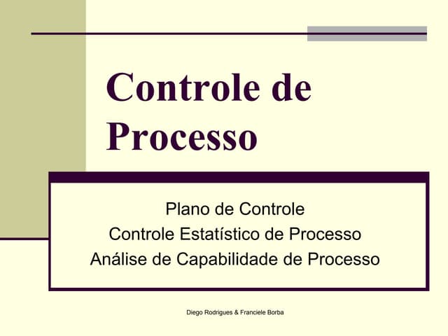 Controle de Processo
