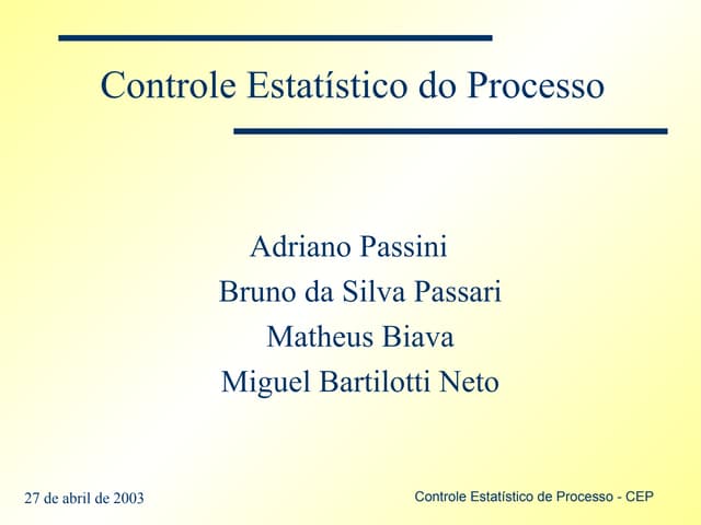 Controle estatístico do processo2