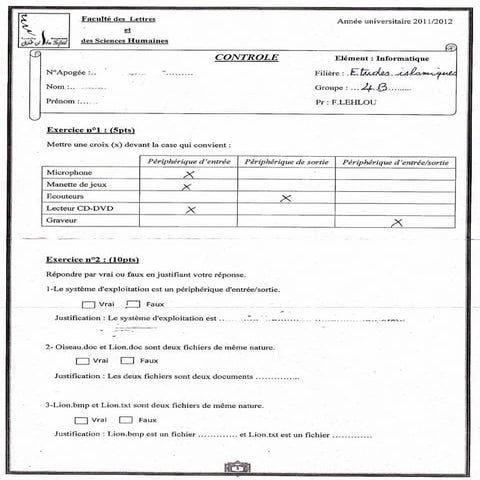 Controle informatique mr f.lehlou