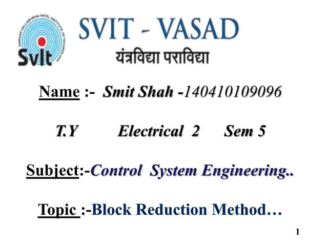 Block Reduction Method