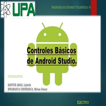 Controles basicos de android studio | PPTX