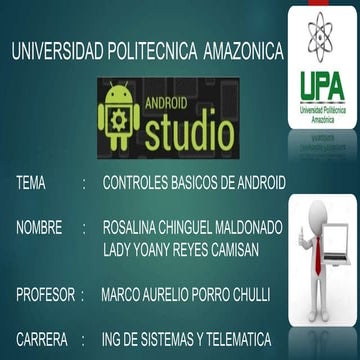 Controles basicos de android studio | PPTX