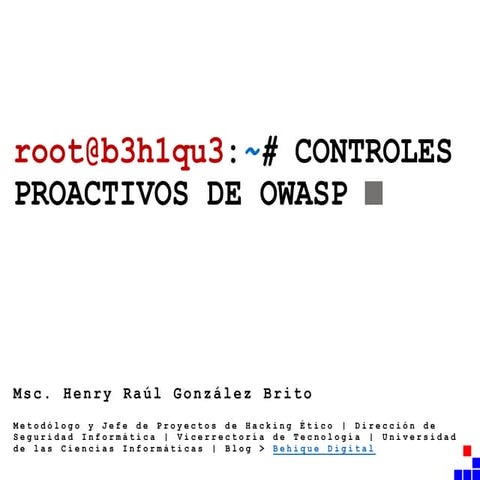 10 Principales Controles Proactivos de OWASP 
