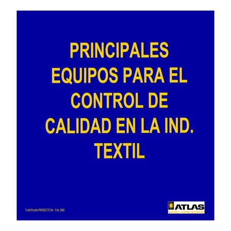 Controles textiles | PDF