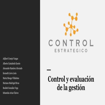 CONTROL ESTRATEGICO CONTROL Y EVALUACION DE LA GESTION.pptx